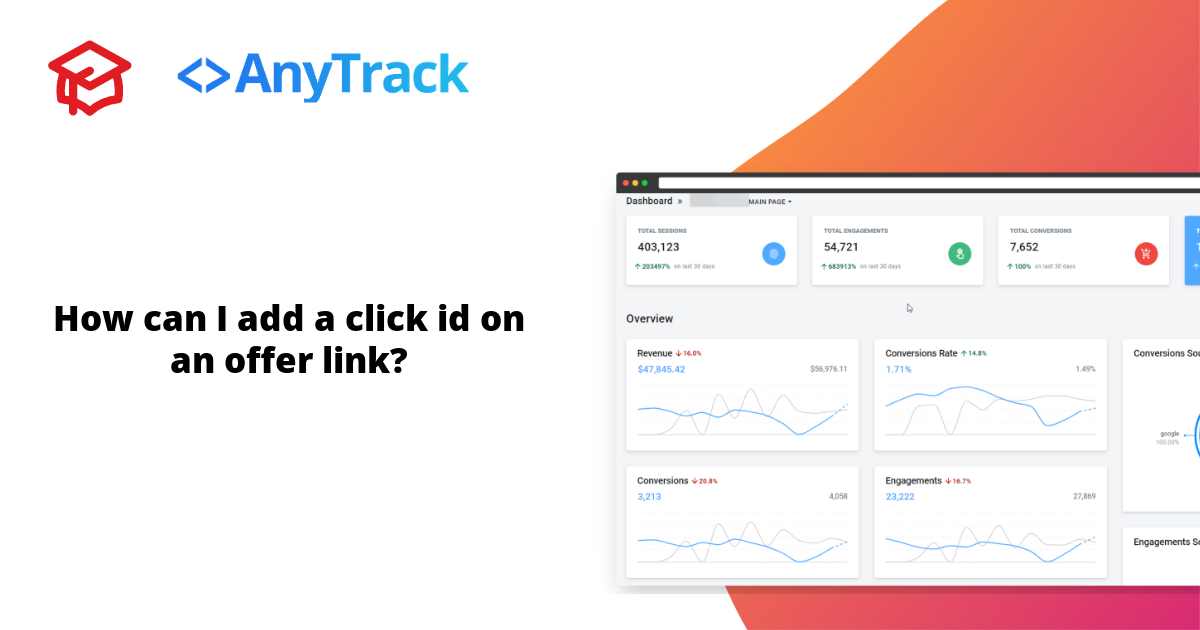 How can I add a click id on an offer link?